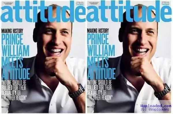 Prince William Makes History By Appearing On Cover Of Gay Magazine Attitude